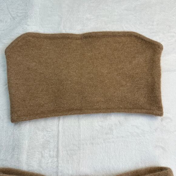 Lisa Yang Winnie Shorts Size 0 XS & Selah Bandeau Bra Size 1 S / M Walnut Camel - Picture 16 of 16